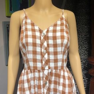A new day Button Up gingham dress
